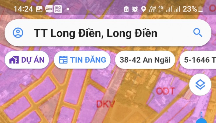 Bán100M2 FUL ODT ngay vòng xoay,cổng chào huyện Long Điền tiếp giáp trung tâm hành chính tỉnh Bà Rịa Vũng Tàu